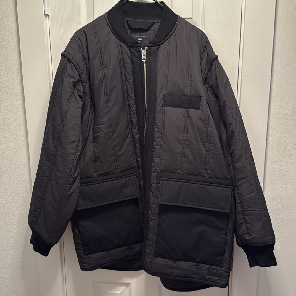 Rag & Bone Black Delta Liner Jacket - Picture 5 of 7